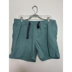 Rei Coop Shorts Mens Large Buckle Outdoor Hiking Slicky Light Blue Fast Drying